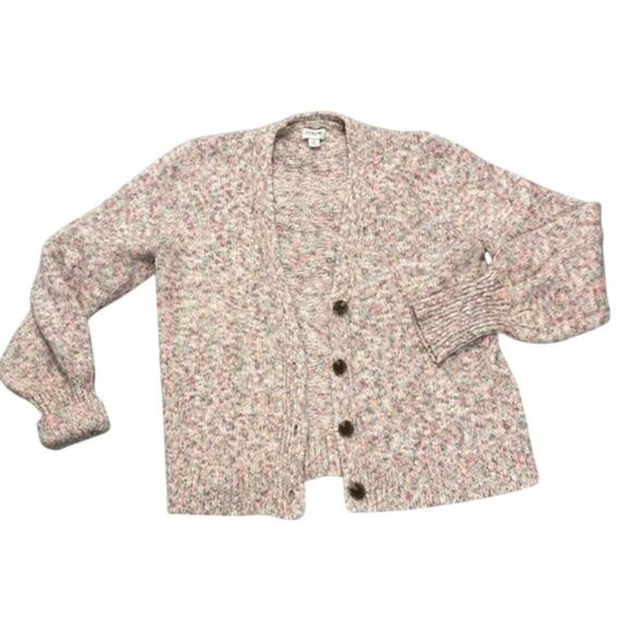 Soft Rainbow Confetti Cotton-Blend J.Crew Cardigan S - Picture 4 of 11